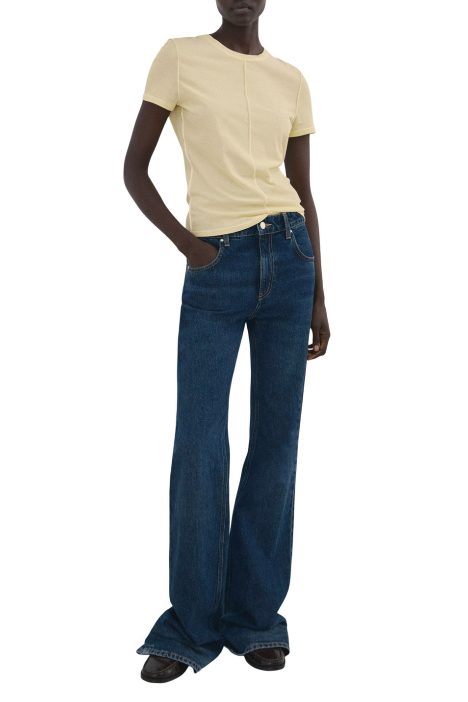 Женский Mango Футболка COULAN из хлопка (цвет ), артикул 27094078 | Фото 2