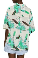 Женский Parfois Рубашка из натурального хлопка с принтом (цвет ), артикул 210903 | Фото 5