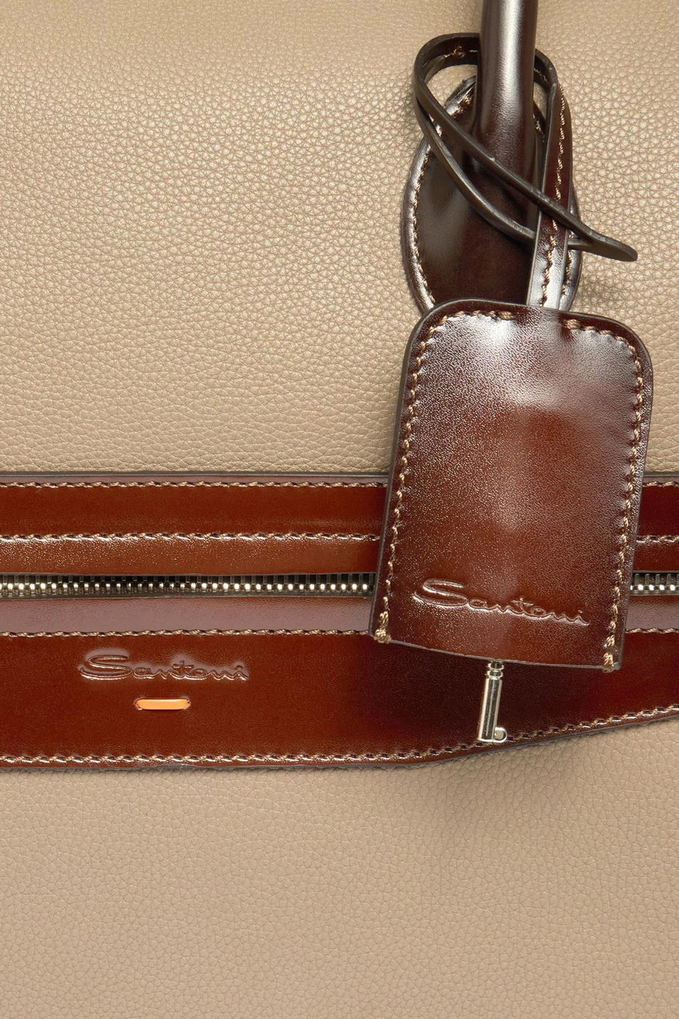 Не имеет пола Santoni Сумка из натуральной кожи (цвет ), артикул UIBBA2646BS-ACSUE81 | Фото 4
