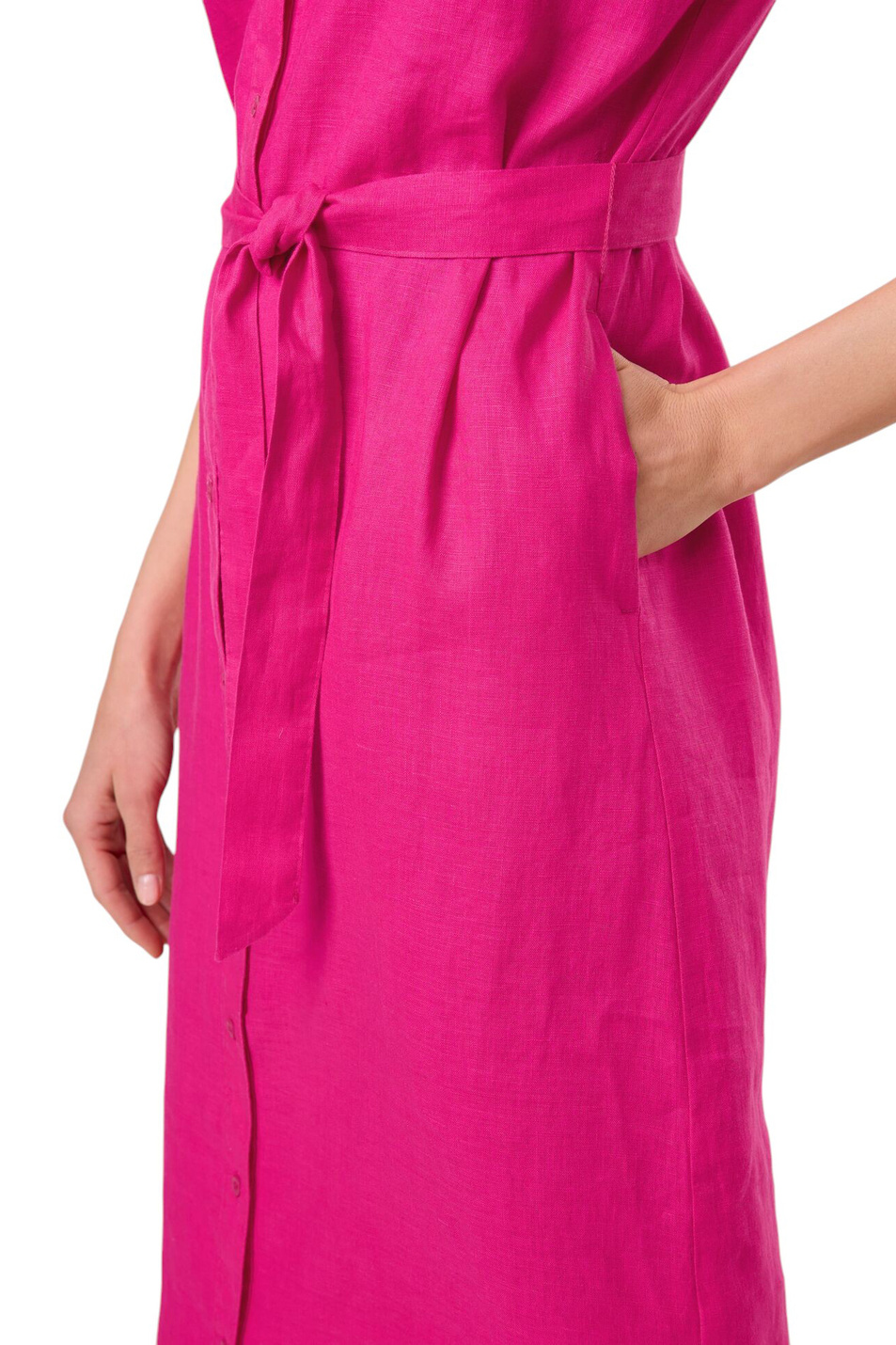 Женский Gerry Weber Платье-рубашка из льна (цвет ), артикул 580070-31235 | Фото 6