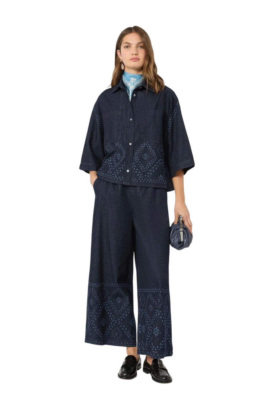 Женский Weekend Max Mara Рубашка ALARE с вышивкой (цвет ), артикул 2625116011 | Фото 2