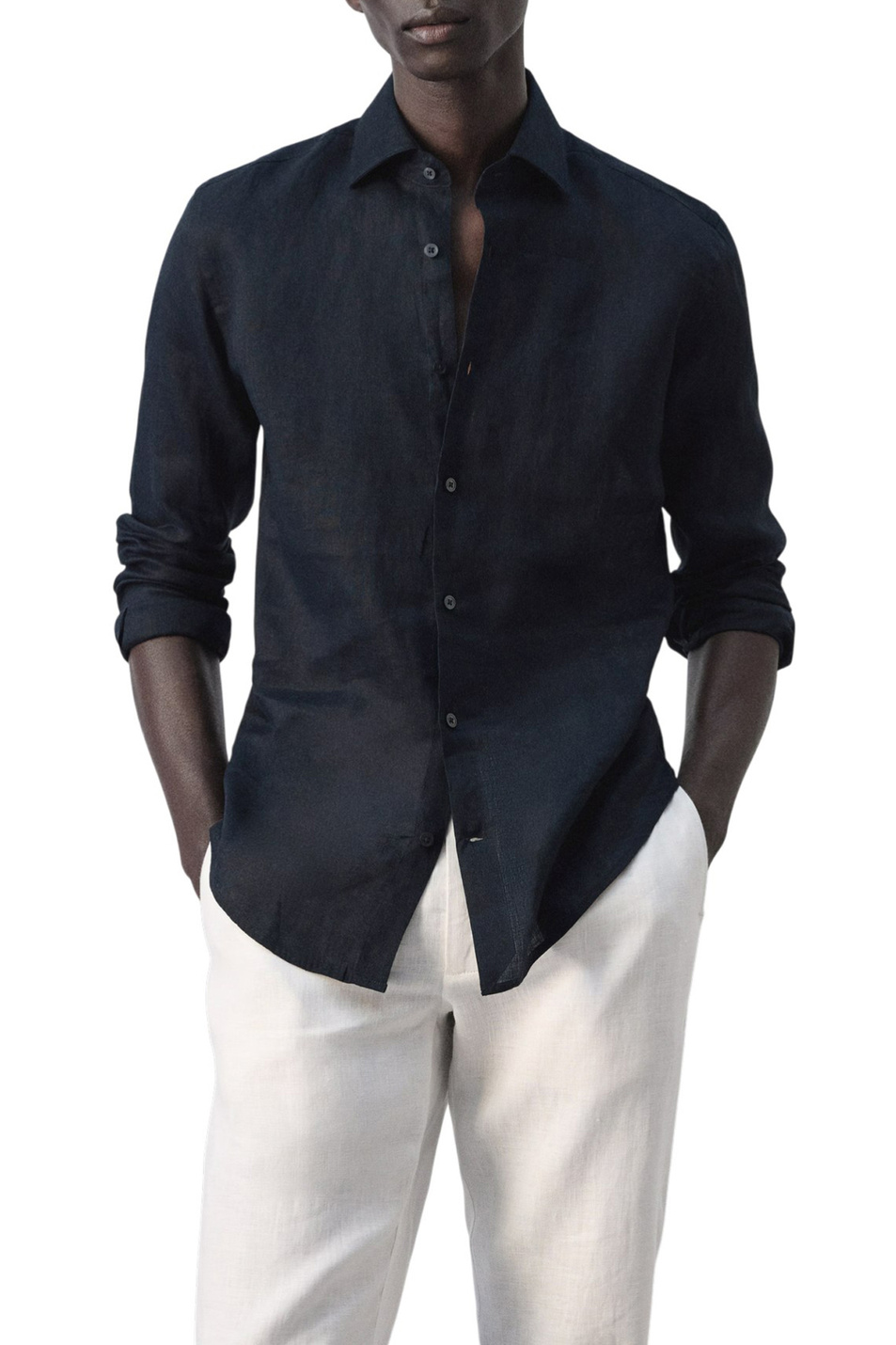 Мужской Mango Man Рубашка TUCAN из льна (цвет ), артикул 27095947 | Фото 3