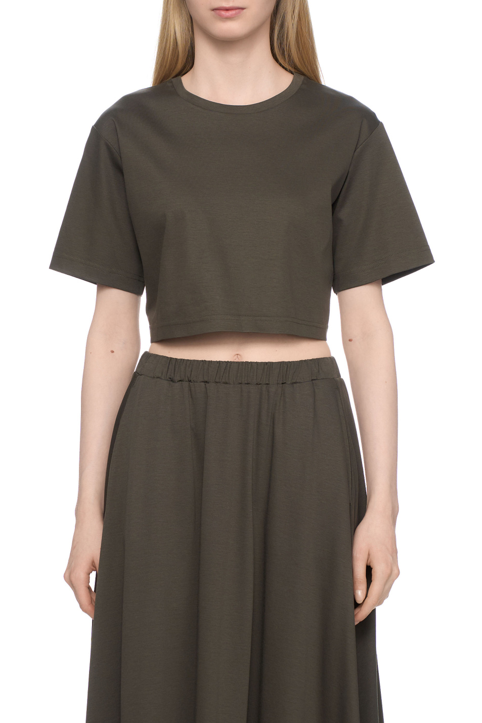 Женский Max Mara Футболка KHAT укороченная (цвет ), артикул 2516941098 | Фото 4