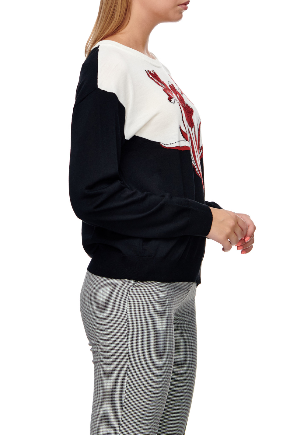 Женский Moschino Джемпер из натуральной шерсти с принтом (цвет ), артикул A0909-6100 | Фото 5