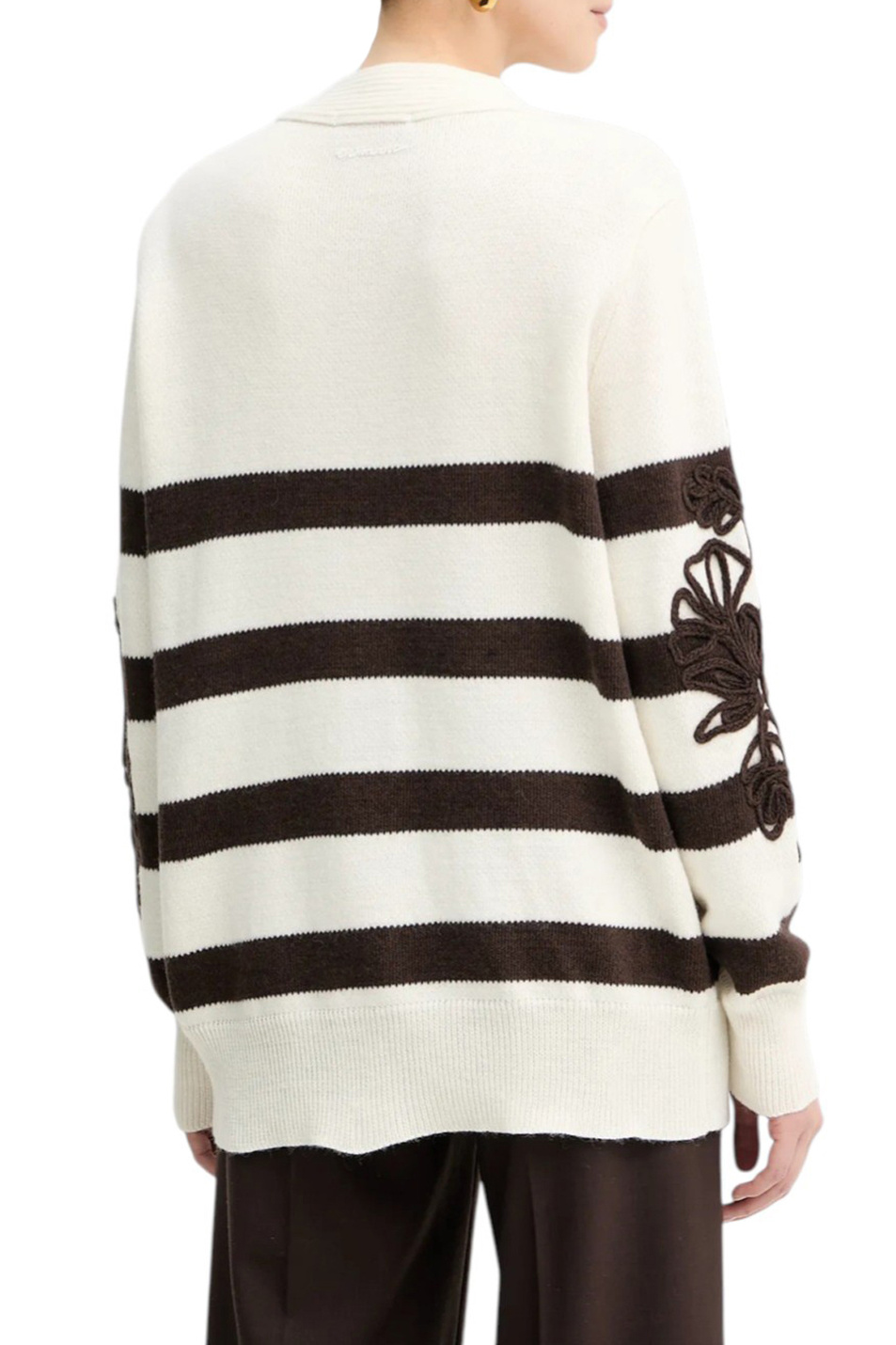 Женский Ermanno Firenze Кардиган из смесовой шерсти (цвет ), артикул D47EN044EA5 | Фото 5