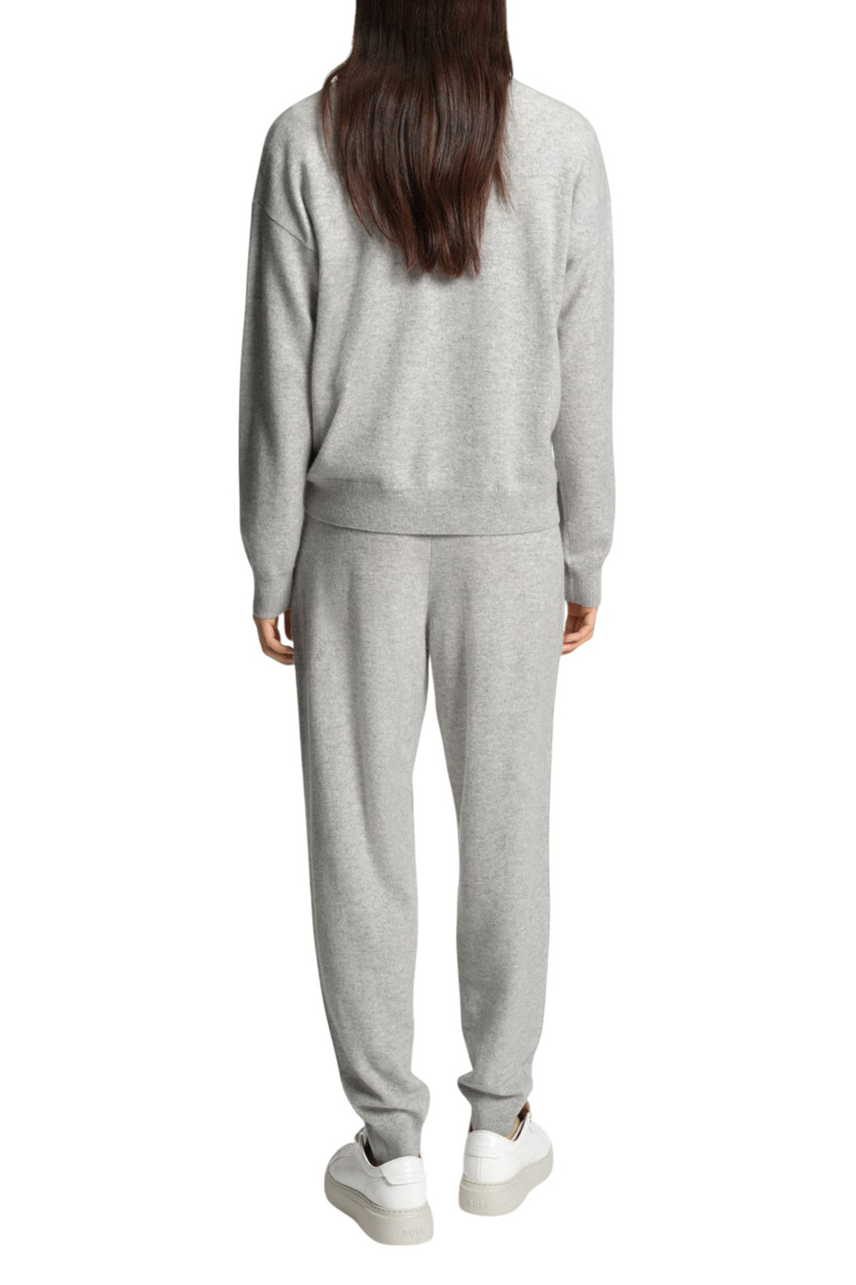 Брюки Falindana из кашемира|Основной цвет:Серый Женский BOSS Брюки Falindana из кашемира (цвет ), артикул 50547858 | Фото 4