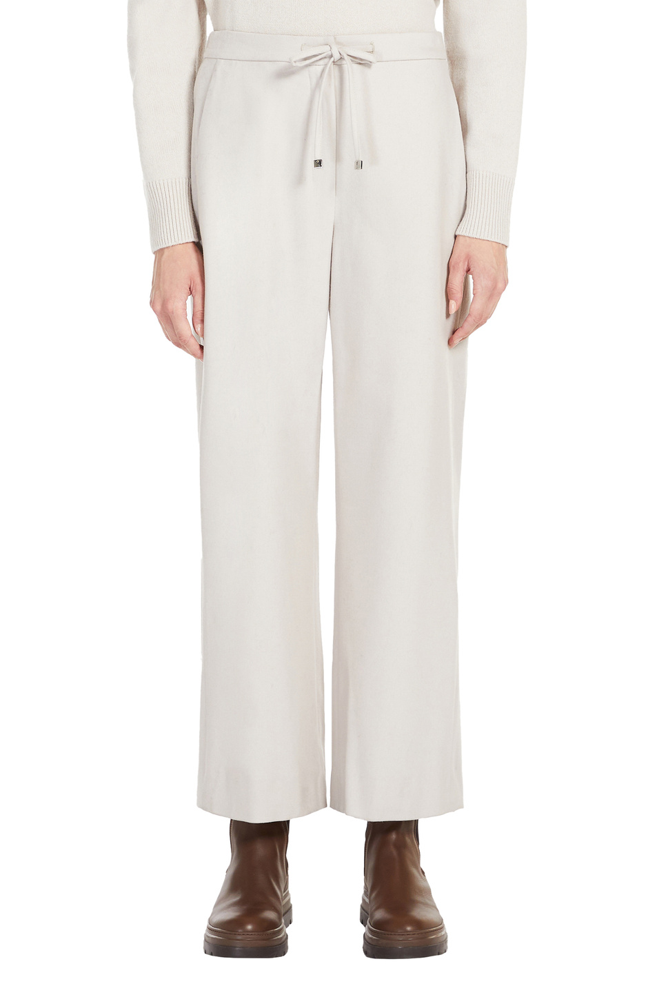 Женский Max Mara Брюки-кюлоты FLORIA из смесовой шерсти (цвет ), артикул 91360623 | Фото 3