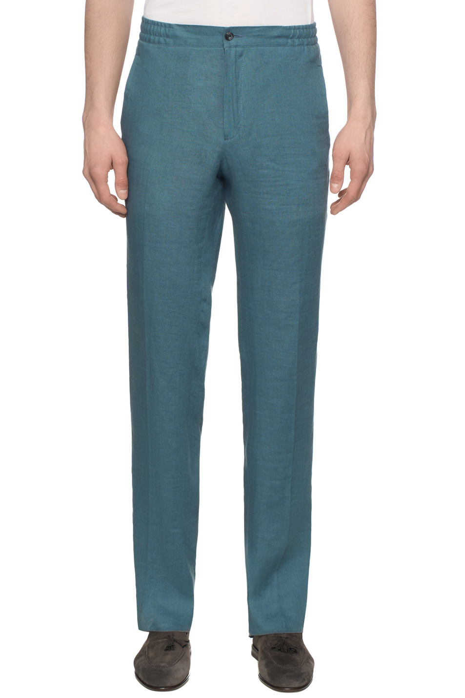 Мужской Kiton Брюки из чистого льна (цвет ), артикул UPN01H0969012007 | Фото 4