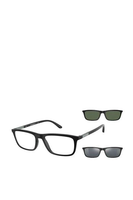 Солнцезащитные очки 0EA4160 со сменными линзами|Основной цвет:Черный|Артикул:0EA4160 | Фото 1
