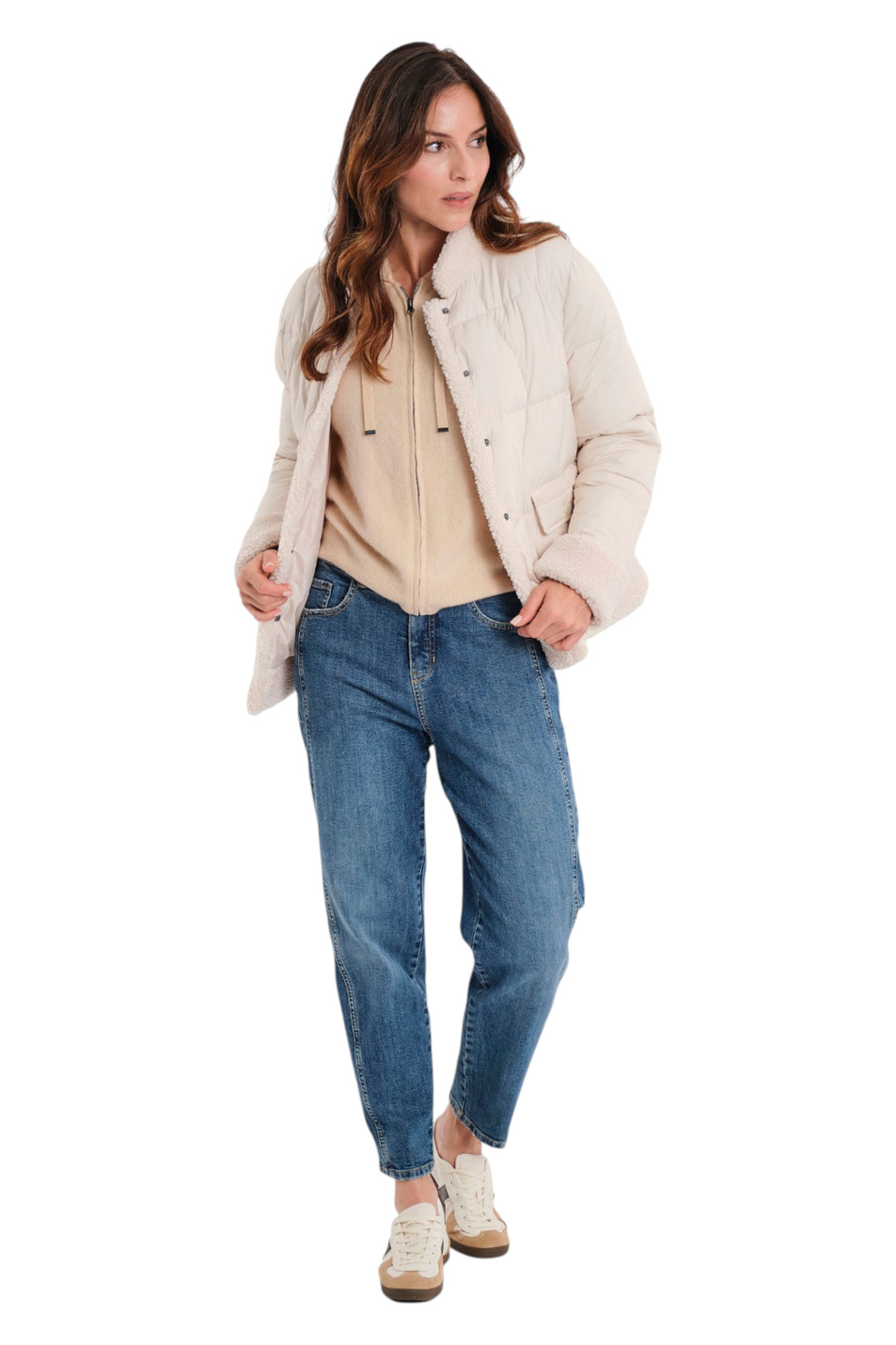 Куртка стеганая|Основной цвет:Кремовый Женский Gerry Weber Куртка стеганая (цвет ), артикул N78413 | Фото 3