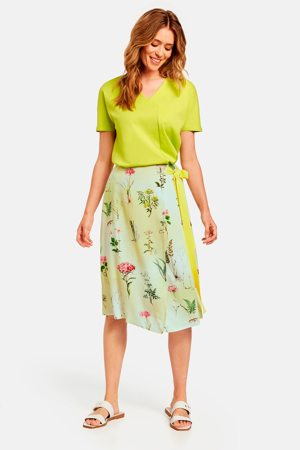 Женский Gerry Weber Юбка с цветочным принтом (цвет ), артикул 310100-67541 | Фото 3