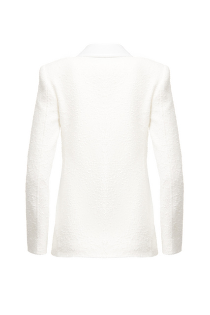 Пиджак на пуговицах с накладными карманами|Основной цвет:Кремовый|Артикул:J0504-1116 | Фото 2