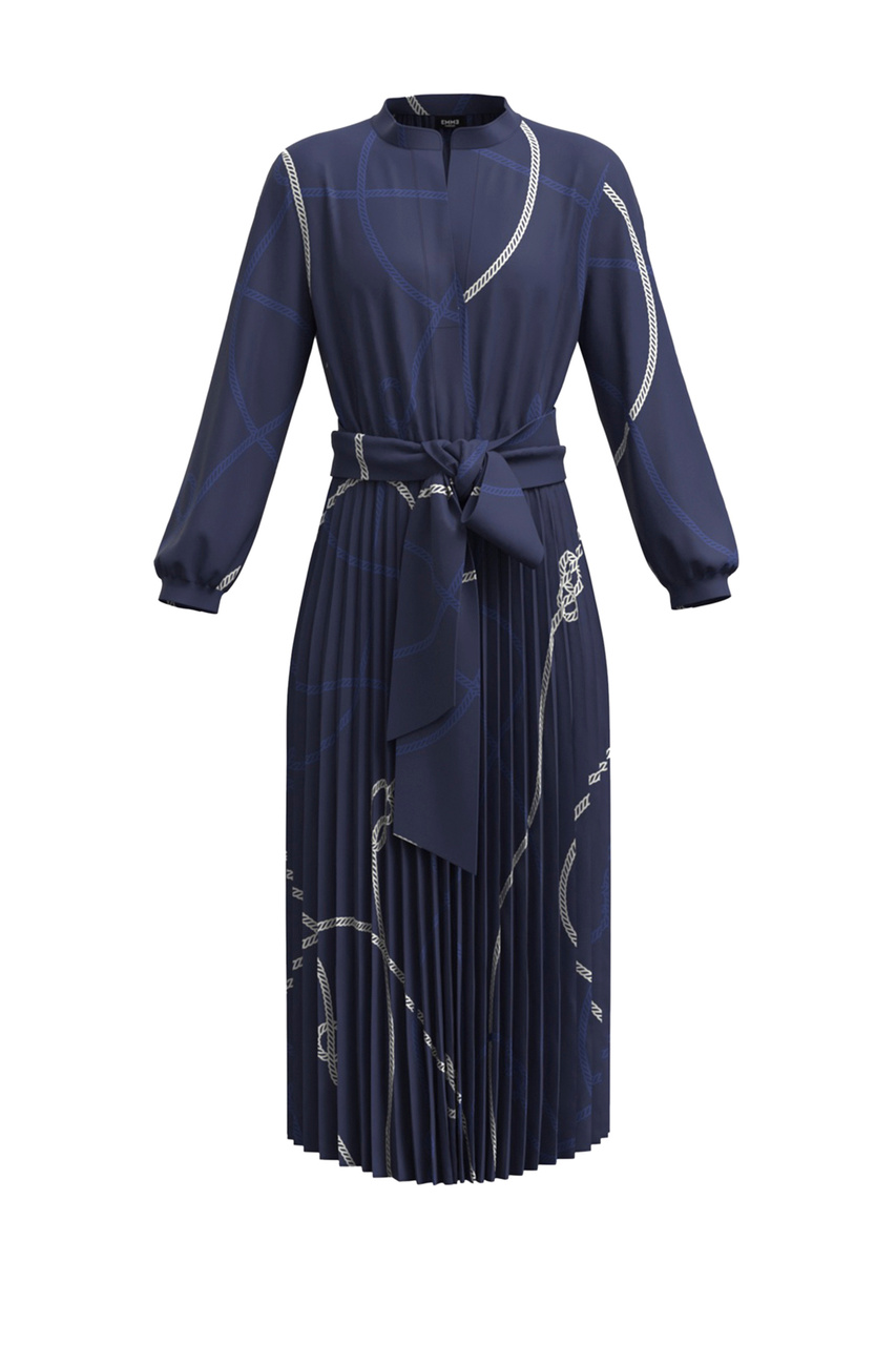Платье ARDENZA с плиссированной юбкой|Основной цвет:Синий|Артикул:52210925 | Фото 1