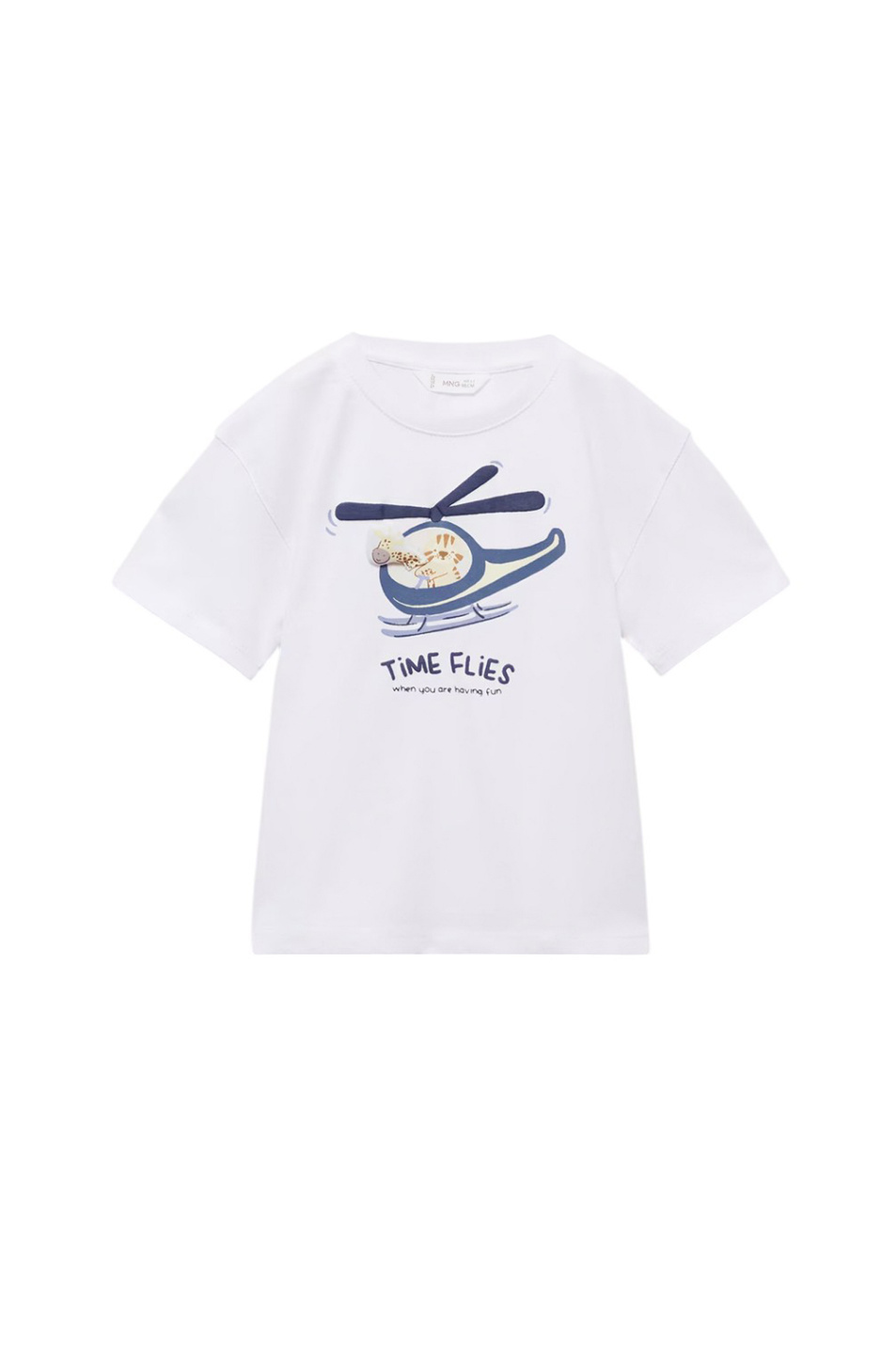 Малышам мальчикам Mango Kids Футболка HELICOP с принтом (цвет ), артикул 87034799 | Фото 1