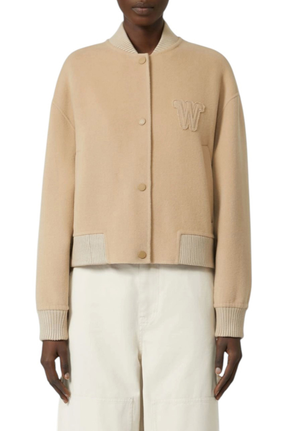 Женский Weekend Max Mara Бомбер ZELANTE из шерсти (цвет ), артикул 2525086011 | Фото 3