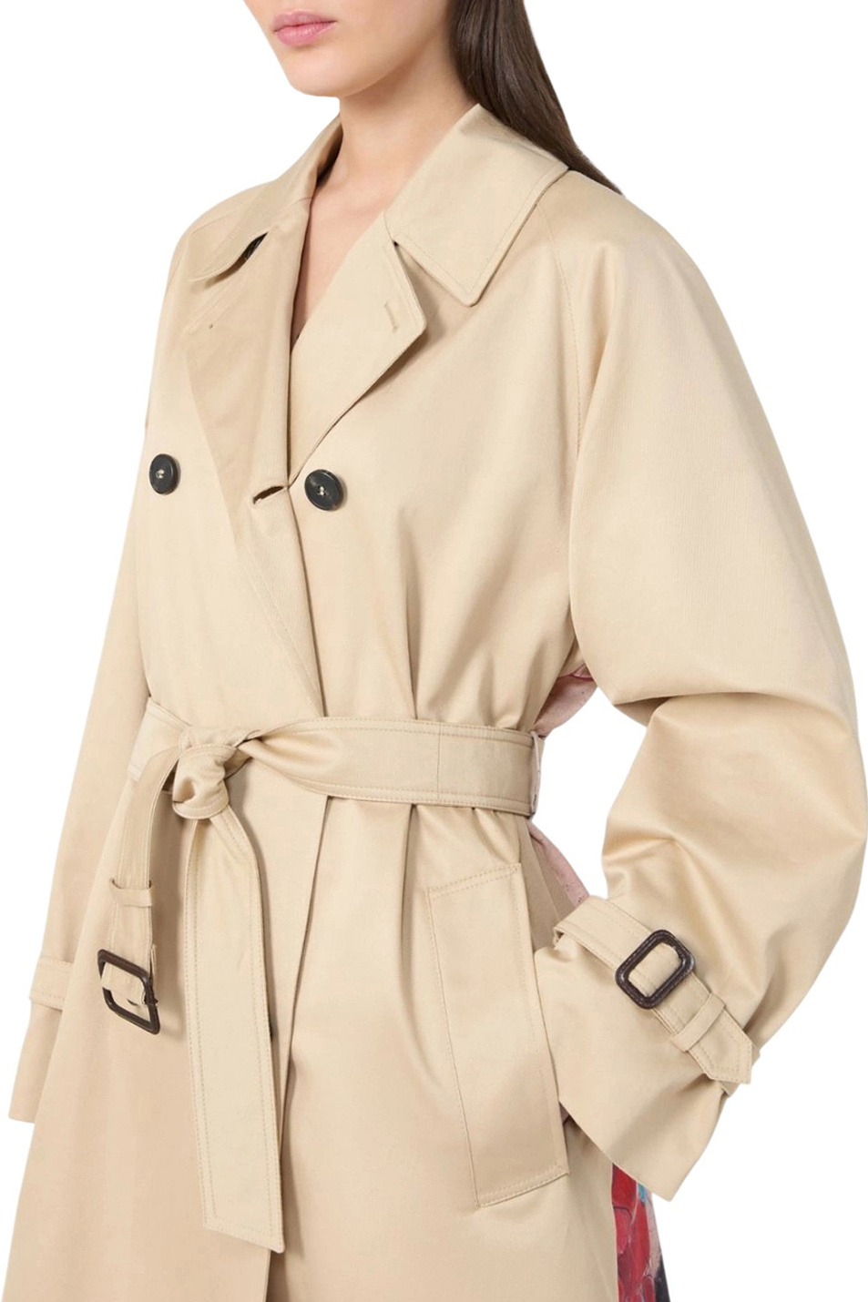 Женский Weekend Max Mara Тренч NINFA с принтом (цвет ), артикул 2615021016 | Фото 5