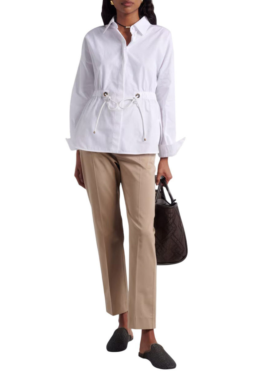 Женский Max Mara Рубашка TAZZINA из хлопка (цвет ), артикул 2611111052 | Фото 3