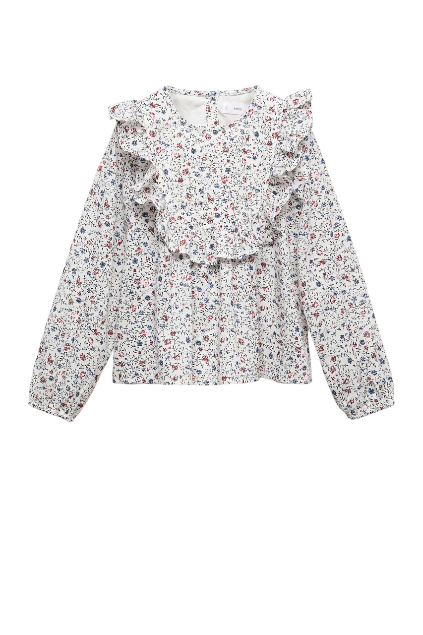 Блузка LOUISA с принтом|Основной цвет:Кремовый|Артикул:57064414 | Фото 1