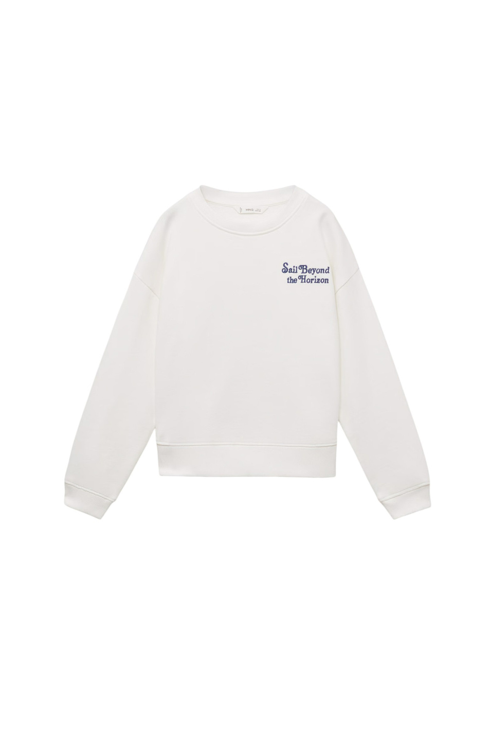 Девочкам Mango Kids Свитшот SAIL из хлопка (цвет ), артикул 87034793 | Фото 1