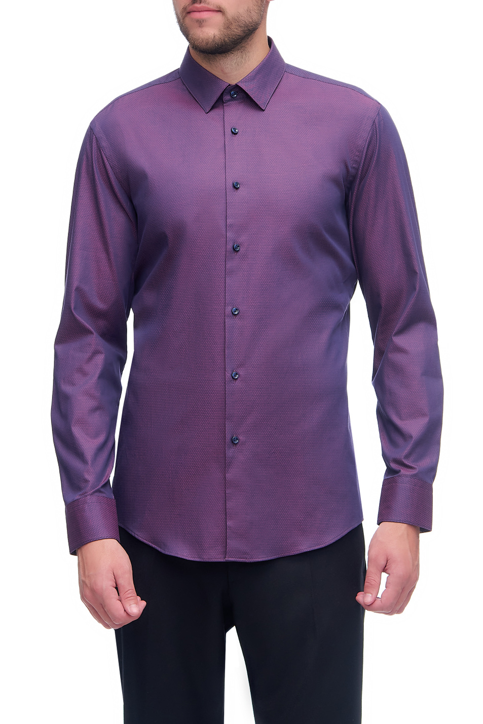 BOSS Рубашка приталенного кроя из эластичного хлопка (цвет ), артикул 50461178 | Фото 3