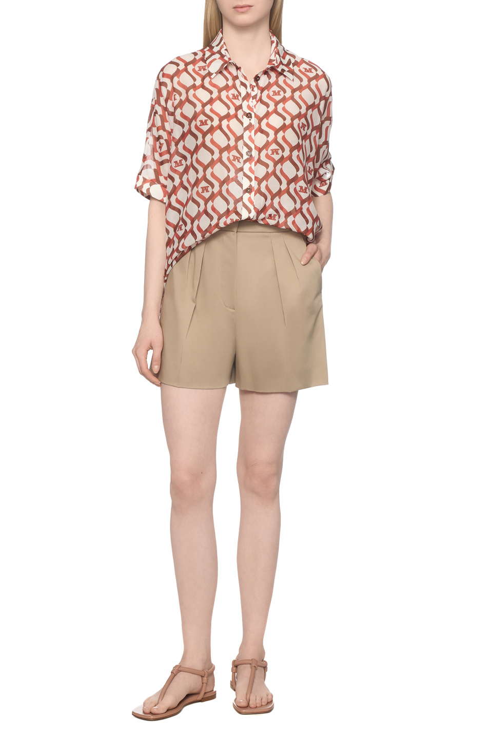 Женский Max Mara Блузка BCHARIETE с принтом (цвет ), артикул 2616111049 | Фото 3