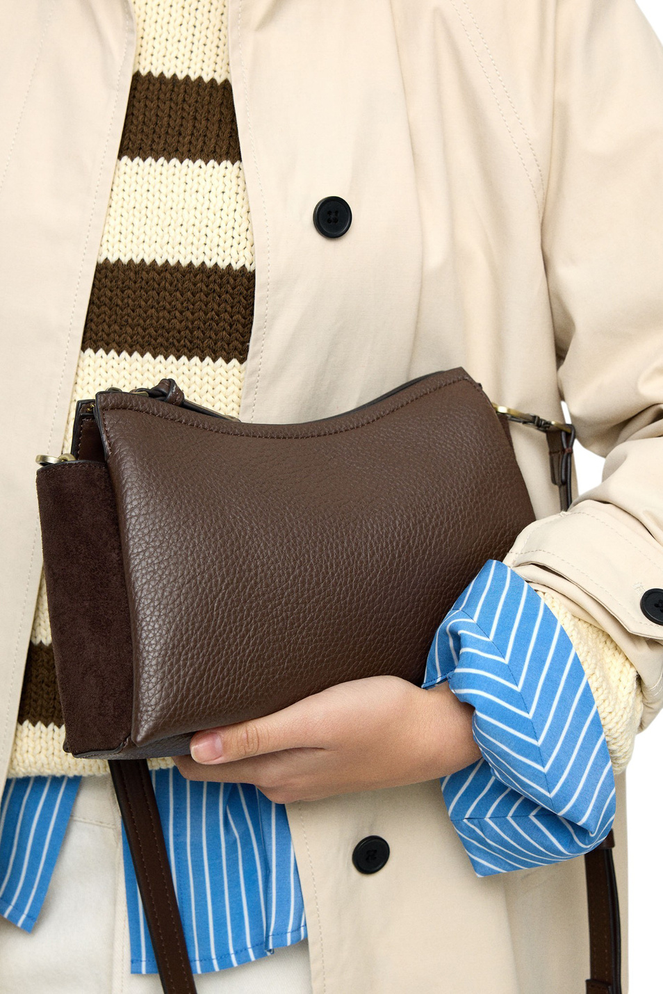 Женский Parfois Сумка через плечо с текстурой (цвет ), артикул 245753 | Фото 5