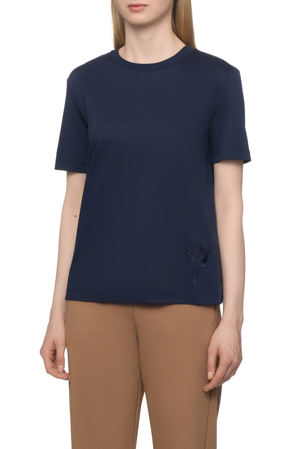 Женский Max Mara Футболка COMODO с вышивкой (цвет ), артикул 2526946027 | Фото 4