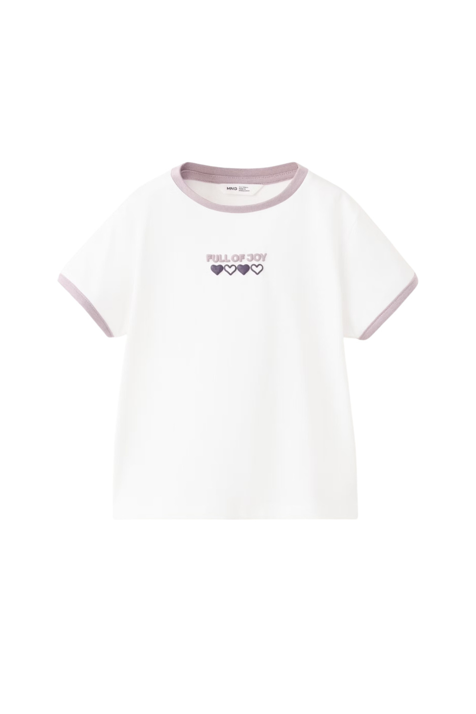 Девочкам Mango Kids Футболка CONTRAST с принтом (цвет ), артикул 37023876 | Фото 1