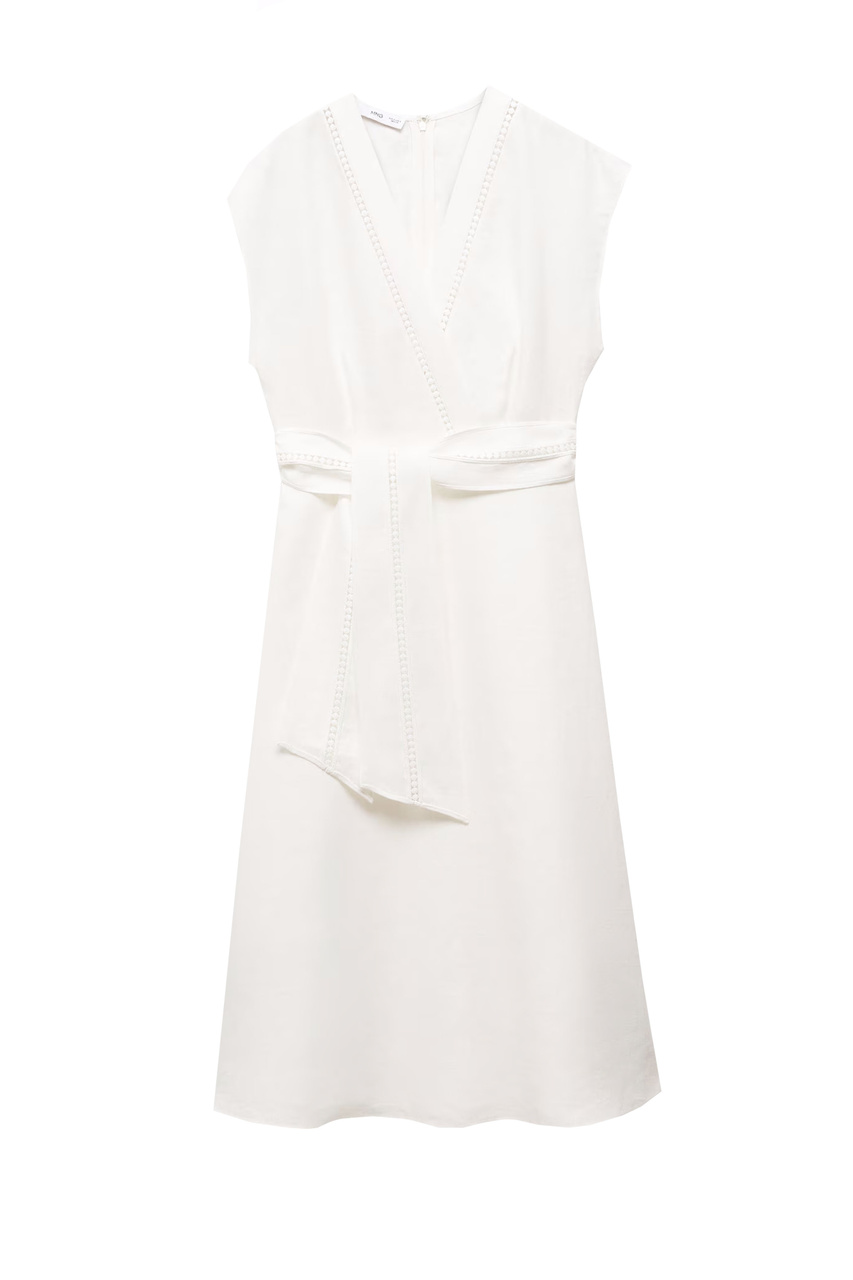 Платье NANDA из чистого льна|Основной цвет:Белый|Артикул:67007116 | Фото 1