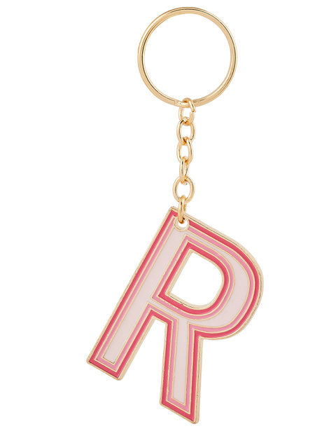 Брелок для ключей ENAMEL METAL INTIAL|Основной цвет:Розовый|Артикул:899357 | Фото 1