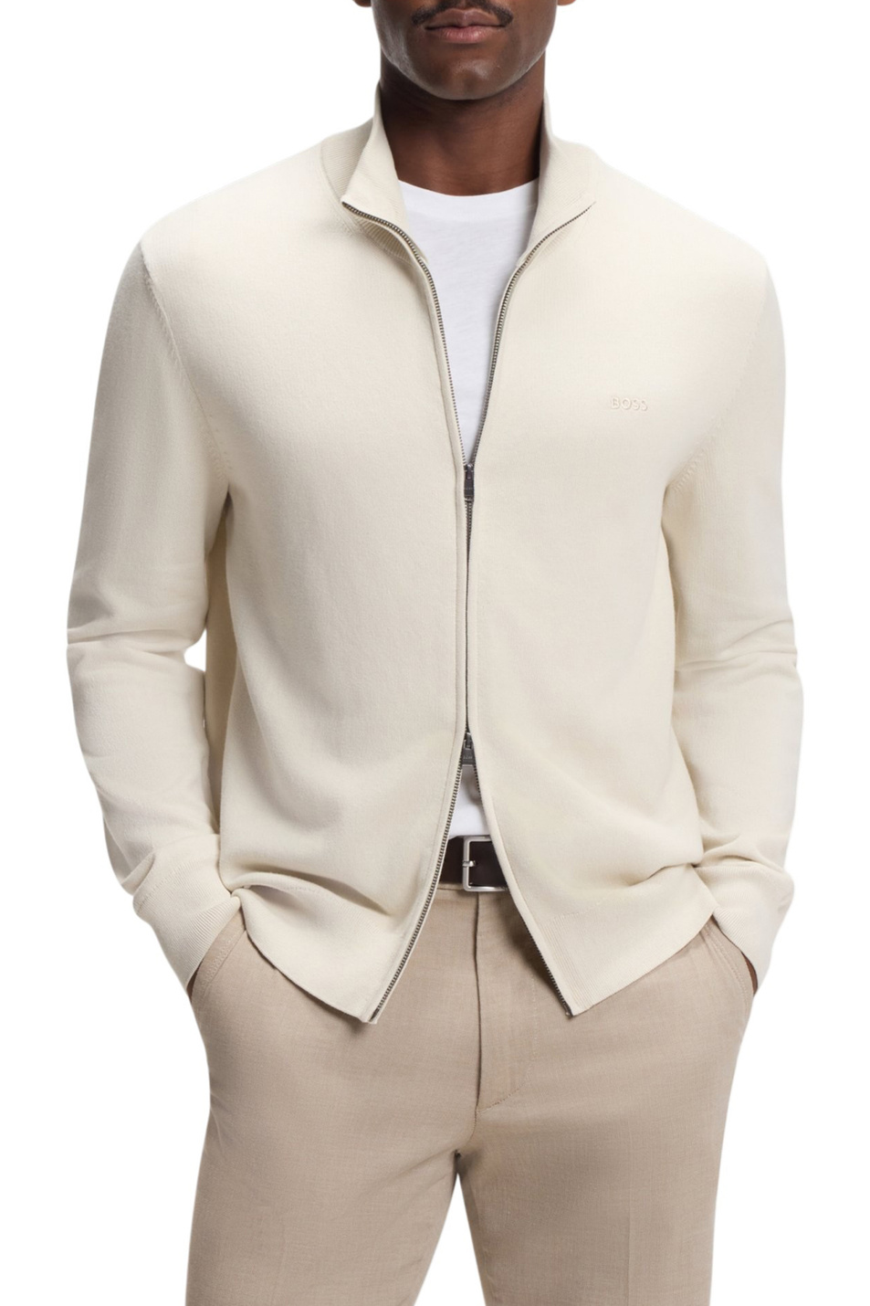 Мужской BOSS Кардиган Upalano из хлопка (цвет ), артикул 50556345 | Фото 3