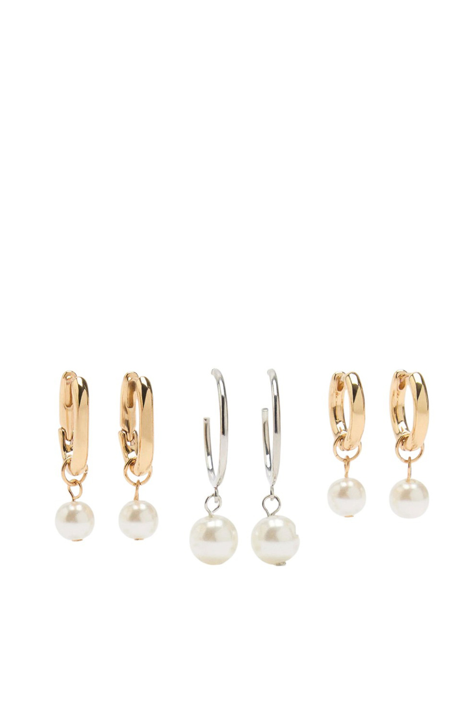 Женский Parfois Серьги-кольца в комплекте из 3 пар (цвет ), артикул 239374 | Фото 1