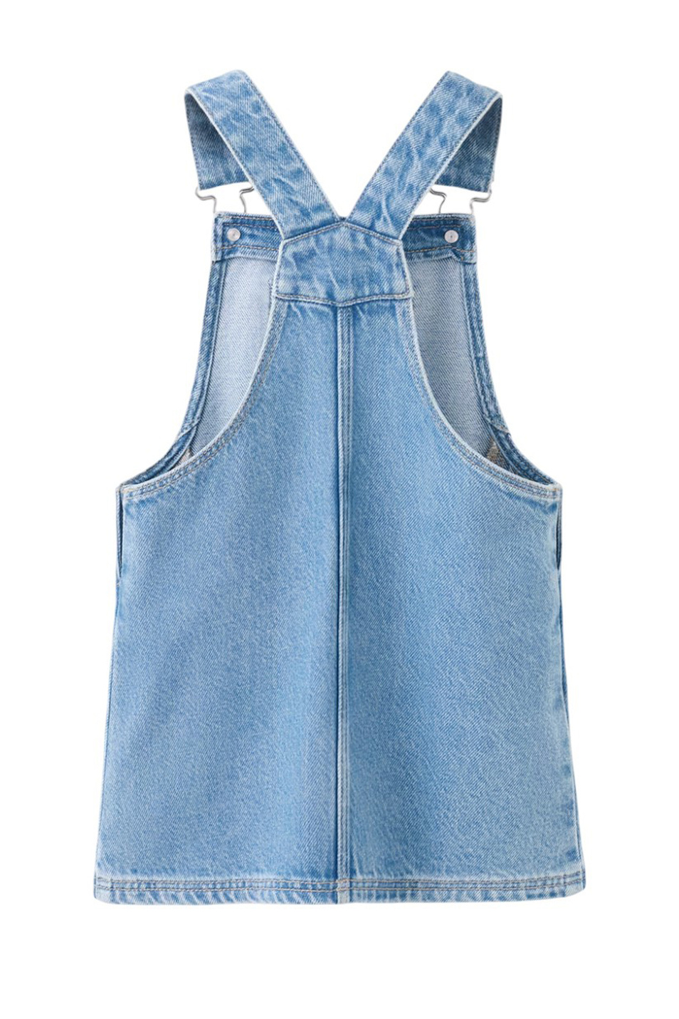 Девочкам Mango Kids Сарафан RUFFI джинсовый (цвет ), артикул 27081508 | Фото 2