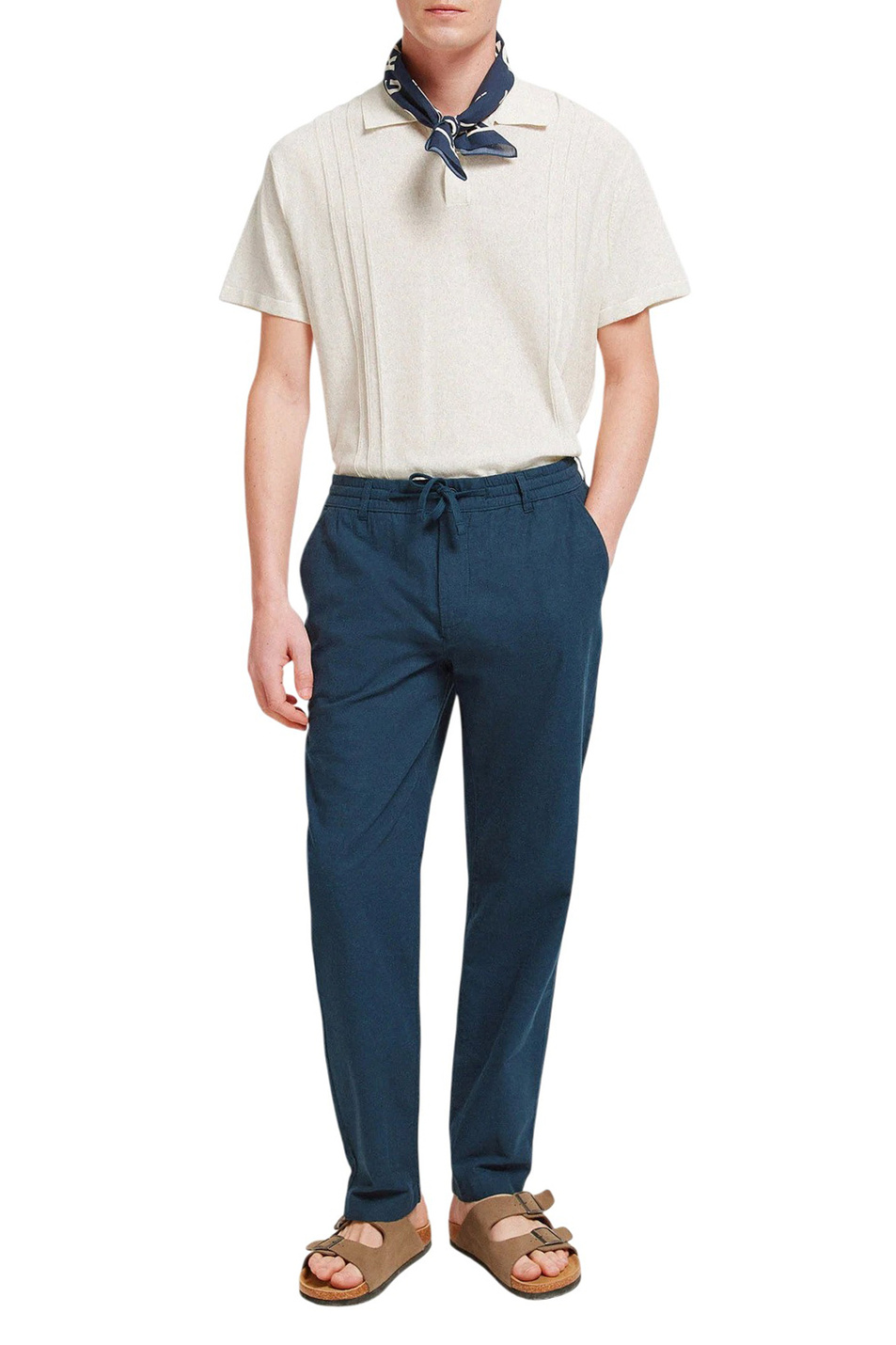 Мужской Springfield Брюки из хлопка и льна (цвет ), артикул 1553717 | Фото 2