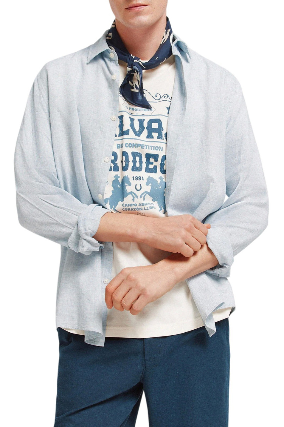 Мужской Springfield Рубашка однотонная (цвет ), артикул 0993389 | Фото 1