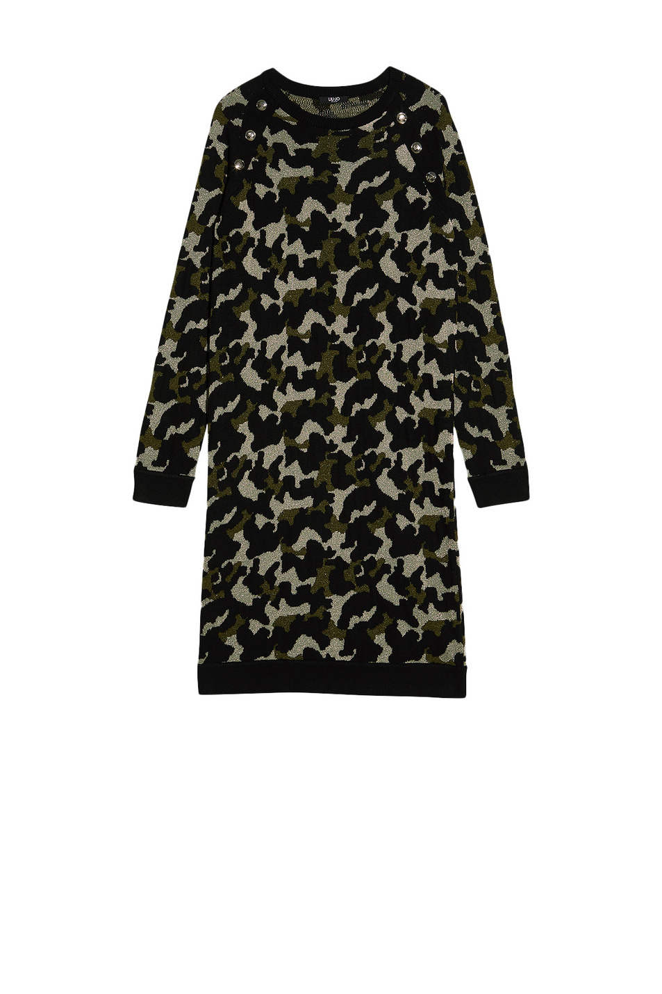 Liu Jo Платье из смесовой вискозы с добавлением шелка и камуфляжным принтом (цвет ), артикул TF1202MA59L | Фото 1