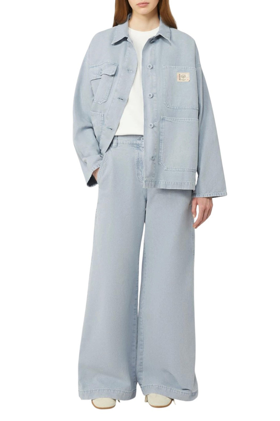 Женский Weekend Max Mara Брюки SKIPPER из хлопка (цвет ), артикул 2615131131 | Фото 2