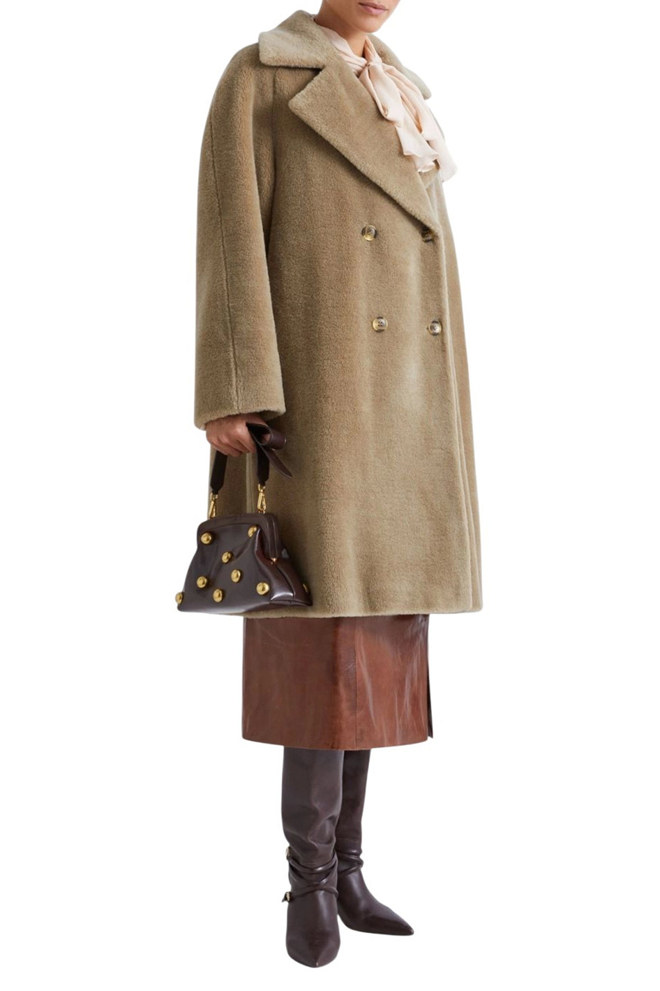 Пальто ROSALIA из шерсти|Основной цвет:Хаки Женский MARELLA Пальто ROSALIA из шерсти (цвет ), артикул 2523456012 | Фото 2