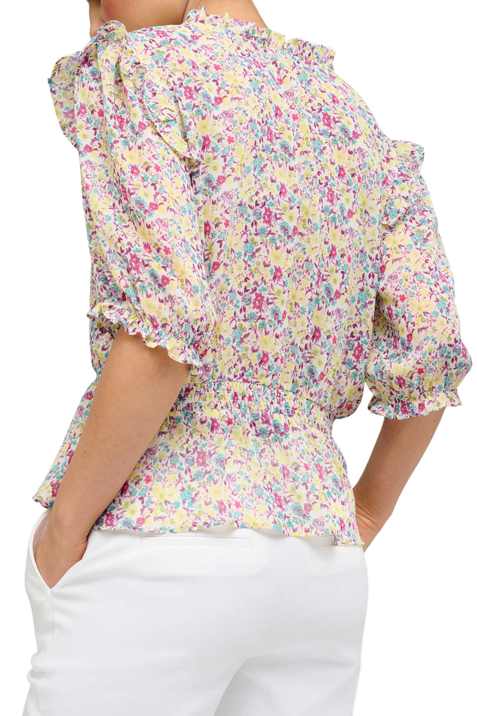 Orsay Блузка с рюшами и цветочным принтом (цвет ), артикул 651079 | Фото 3