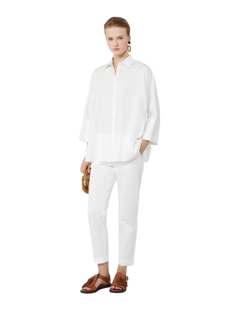 Женский Weekend Max Mara Рубашка HUDSON из хлопка (цвет ), артикул 2615111112 | Фото 3