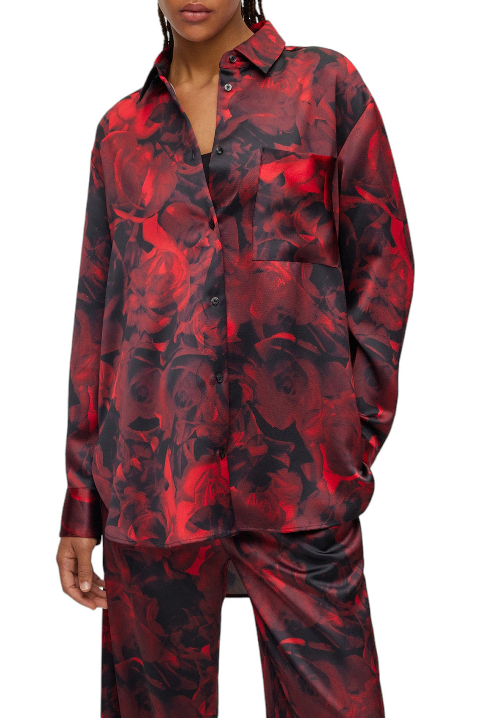 Женский HUGO Блузка свободного кроя с принтом (цвет ), артикул 50501487 | Фото 3