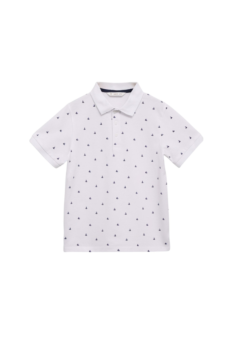 Мальчикам Mango Kids Поло JAVIERP8 из хлопка с принтом (цвет ), артикул 87056709 | Фото 1
