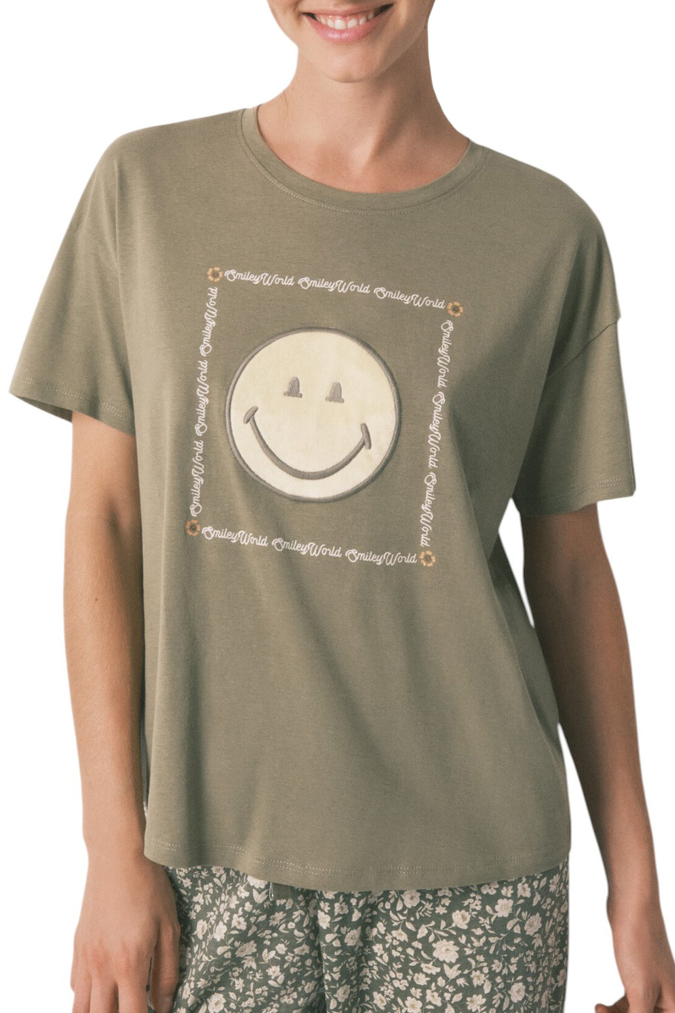 Пижама из хлопка|Основной цвет:Хаки Женский Women'secret Пижама из хлопка (цвет ), артикул 3132139 | Фото 3