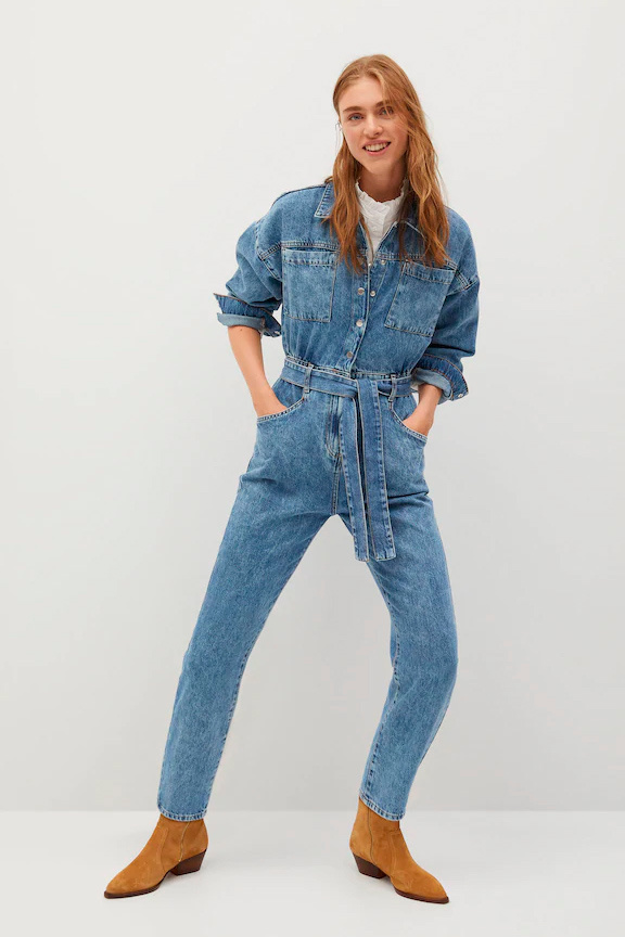 Женский Mango Комбинезон джинсовый ELODIE (цвет ), артикул 77074423 | Фото 1