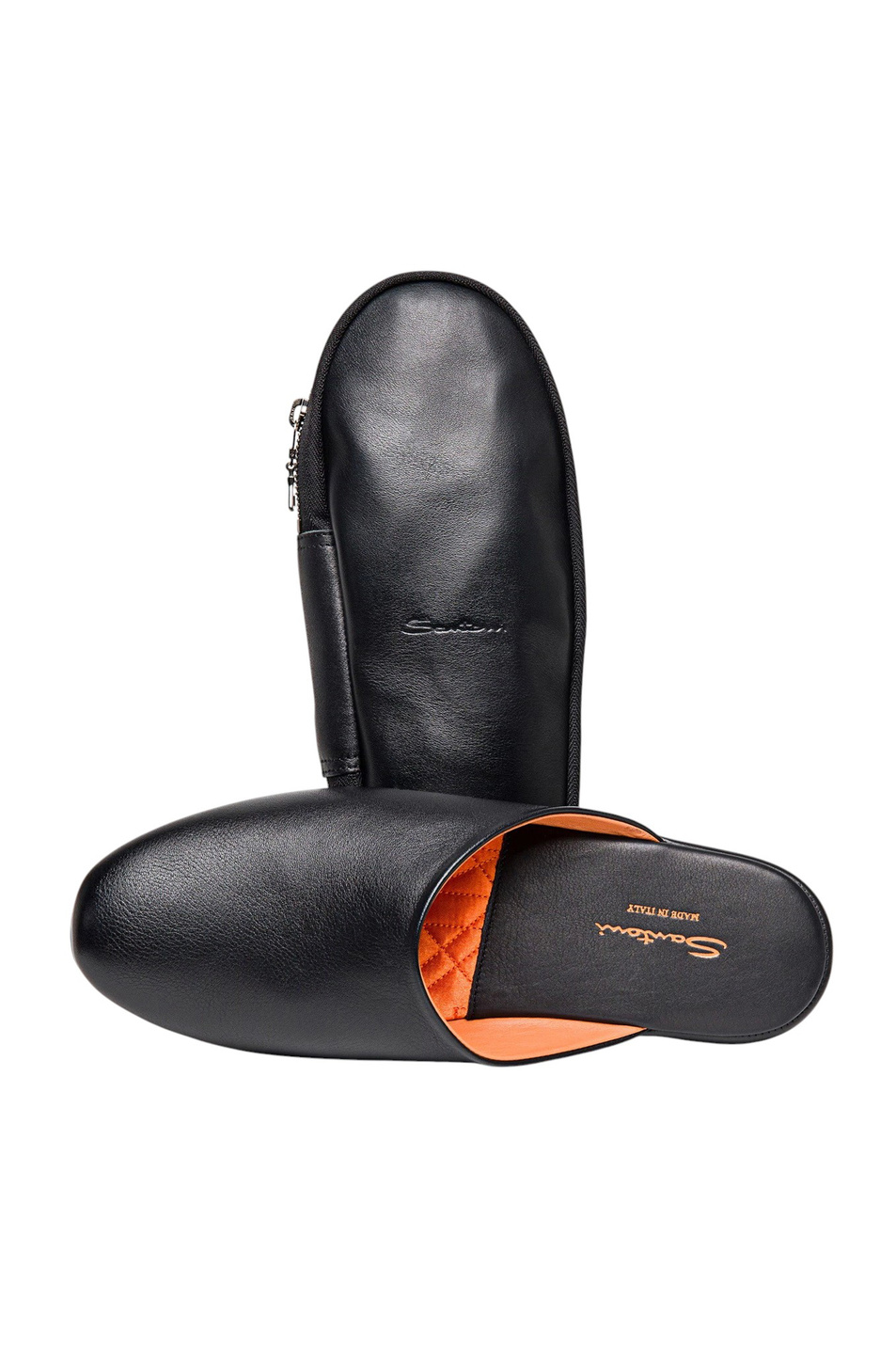 Мужской Santoni Тапочки из натуральной кожи (цвет ), артикул PMXXA1644XXX1CLBN01 | Фото 5