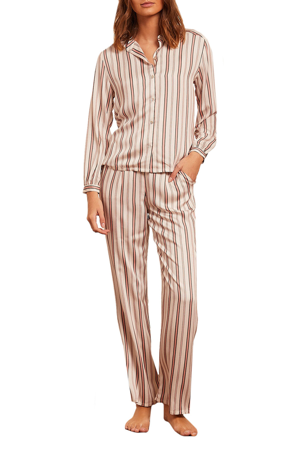 Женский Etam Пижамные брюки GLEEN в полоску (цвет ), артикул 6530759 | Фото 2