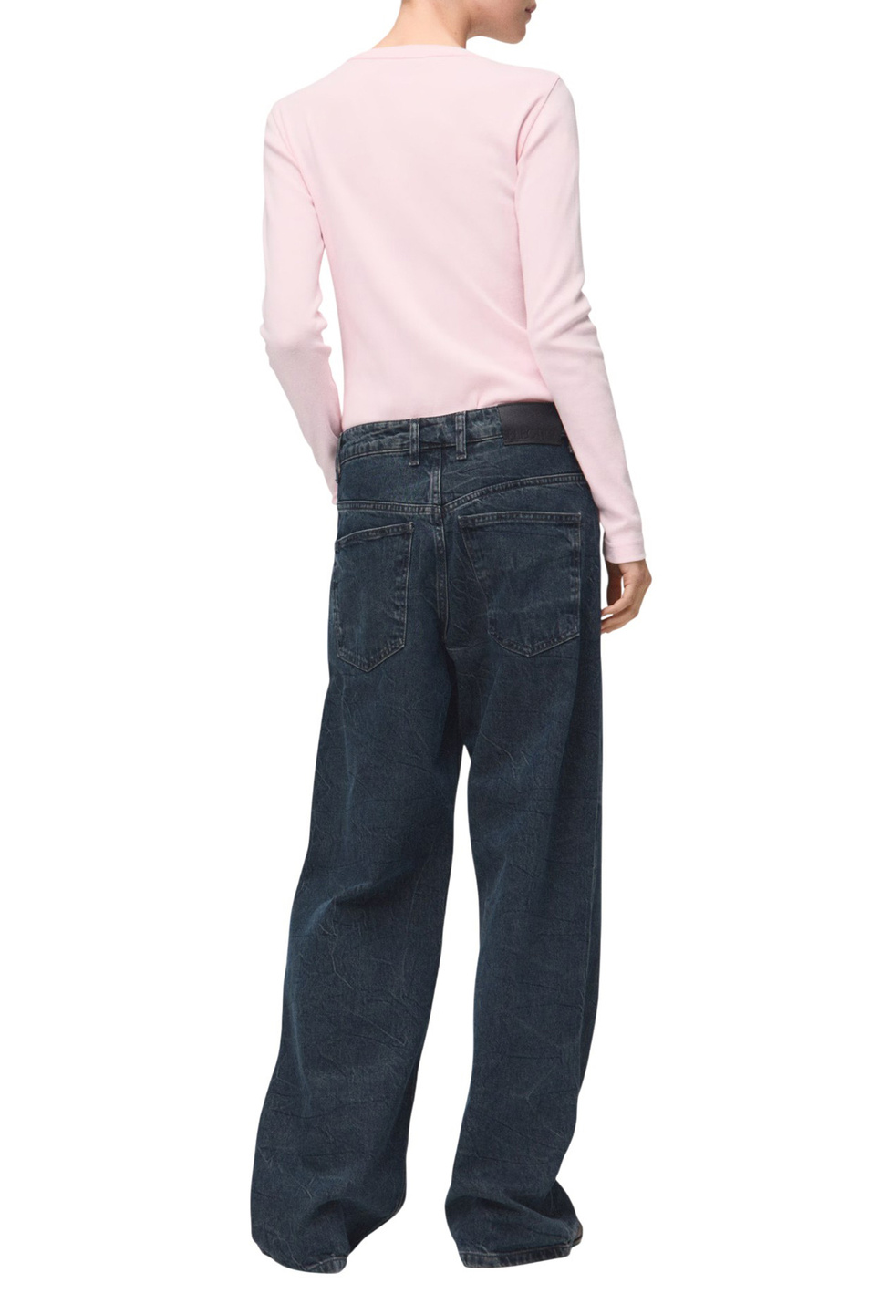 Женский Mango Лонгслив ENI из натурального хлопка (цвет ), артикул 27001352 | Фото 4