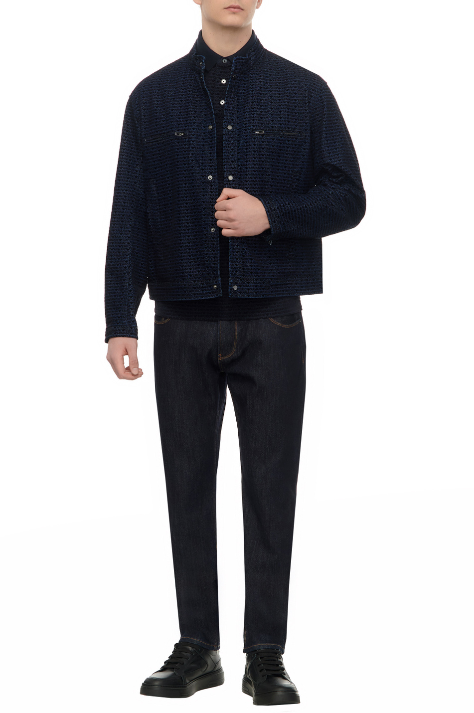 Мужской Emporio Armani Куртка из натурального хлопка с принтом (цвет ), артикул 3D1BC5-1DRSZ | Фото 2