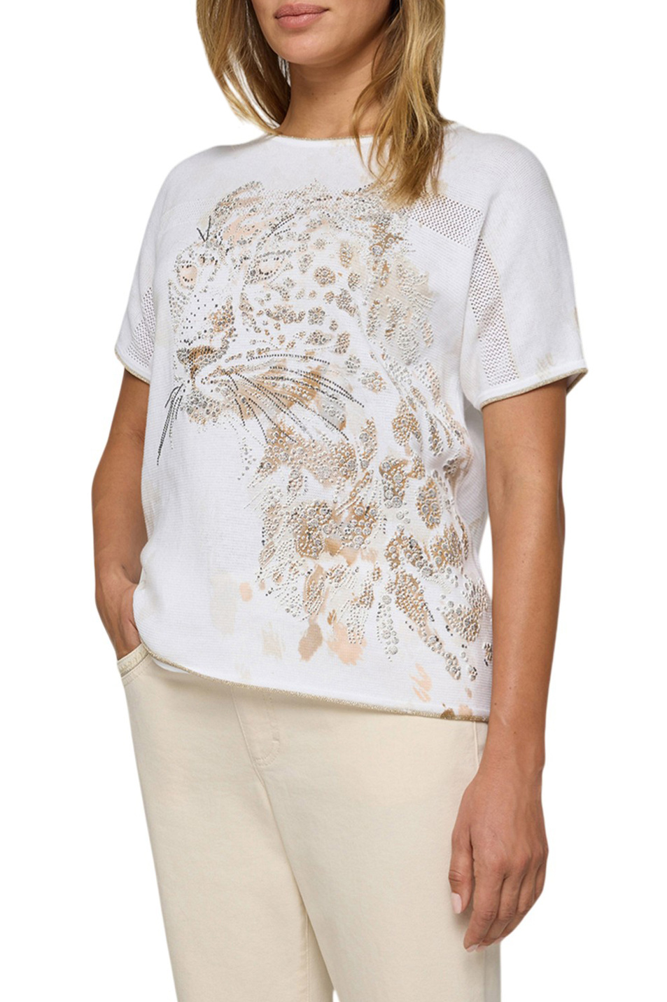 Женский Rabe Джемпер с блестящим декором (цвет ), артикул 56-118604 | Фото 4