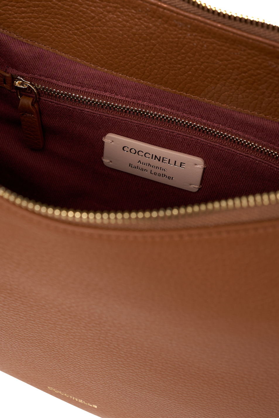Сумка C-Easy Medium из натуральной кожи|Основной цвет:Коричневый Женский Coccinelle Сумка C-Easy Medium из натуральной кожи (цвет ), артикул E1SHA130201 | Фото 4